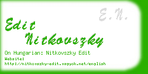 edit nitkovszky business card